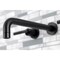 Kingston Brass KS8020CKL Two-Handle Wall Mount Tub Faucet, Matte Black KS8020CKL - alternate 2